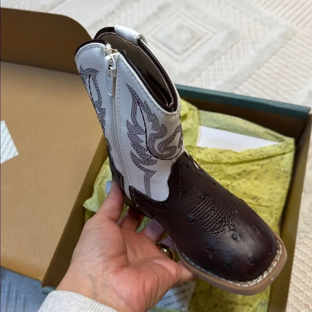 Roper Boots - Bumps - Brown / White